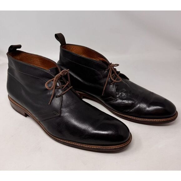 Massimo Matteo Firenze Cuoio Men Boots (Hand Made In Italy) Size 13M - New Soles - Picture 1 of 9